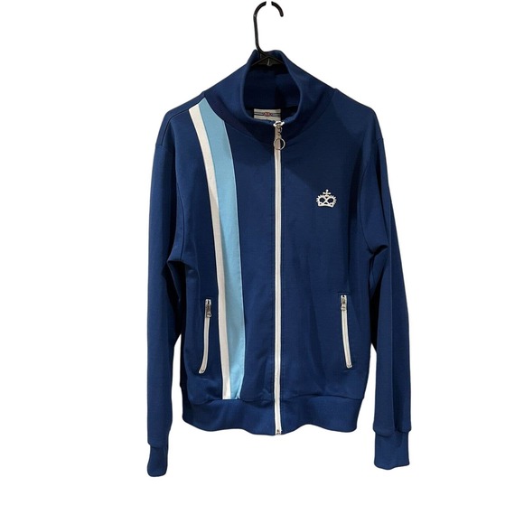 ACE Jackets & Coats Ace Brand Mens L Retro Track Jacket In Blue W
